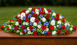 Tribute of honour casket spray