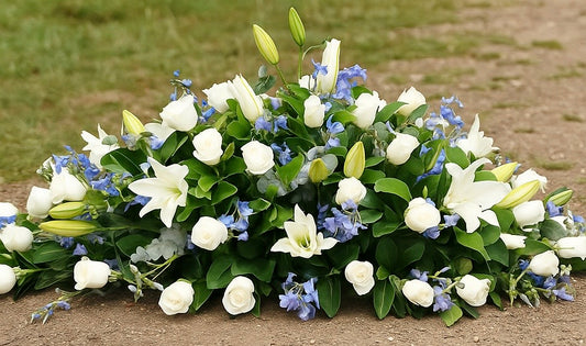 Heavenly peace casket spray