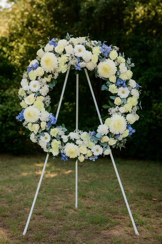 Peaceful reflections wreath