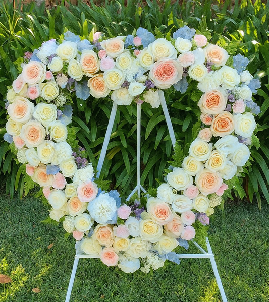 Large country style heart tribute