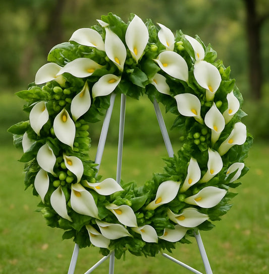 Serenity Calla wreath